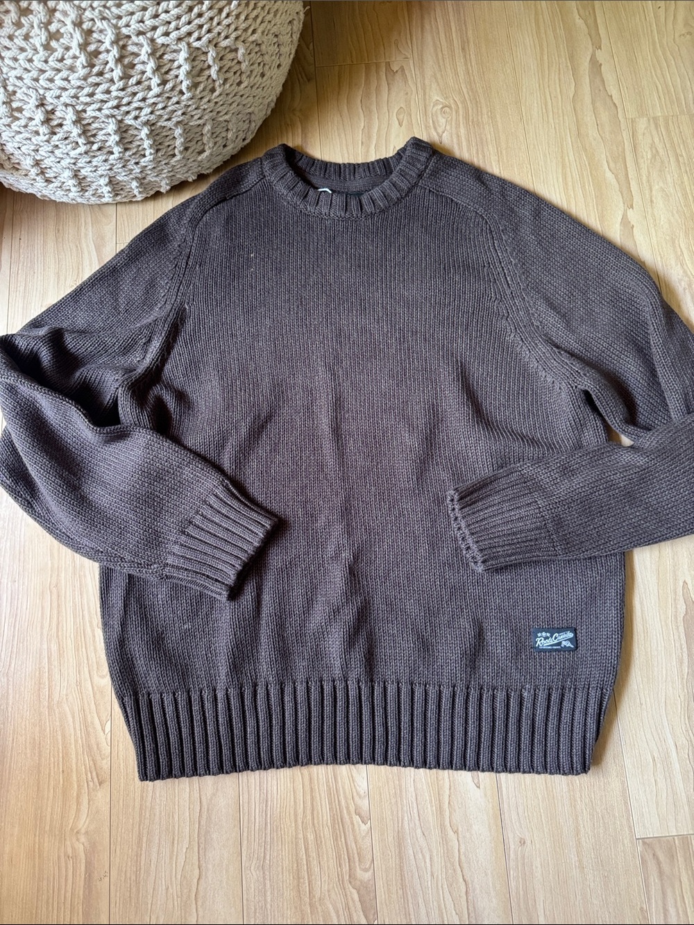 Roots Men's Brown Crewneck Sweater